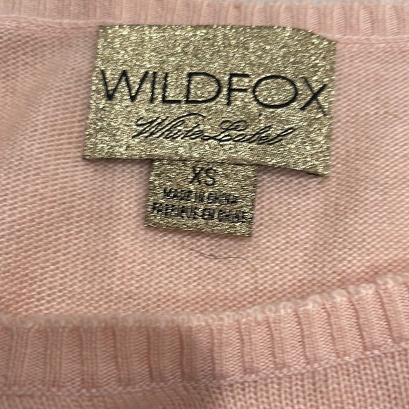 Wildfox Gold Label Sequin Leopard Print Peach Angora Blend Sweater SZ XS - Picture 6 of 7
